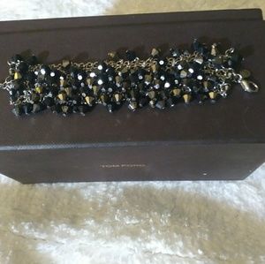 Beautiful Black and Silver beaded bracelet